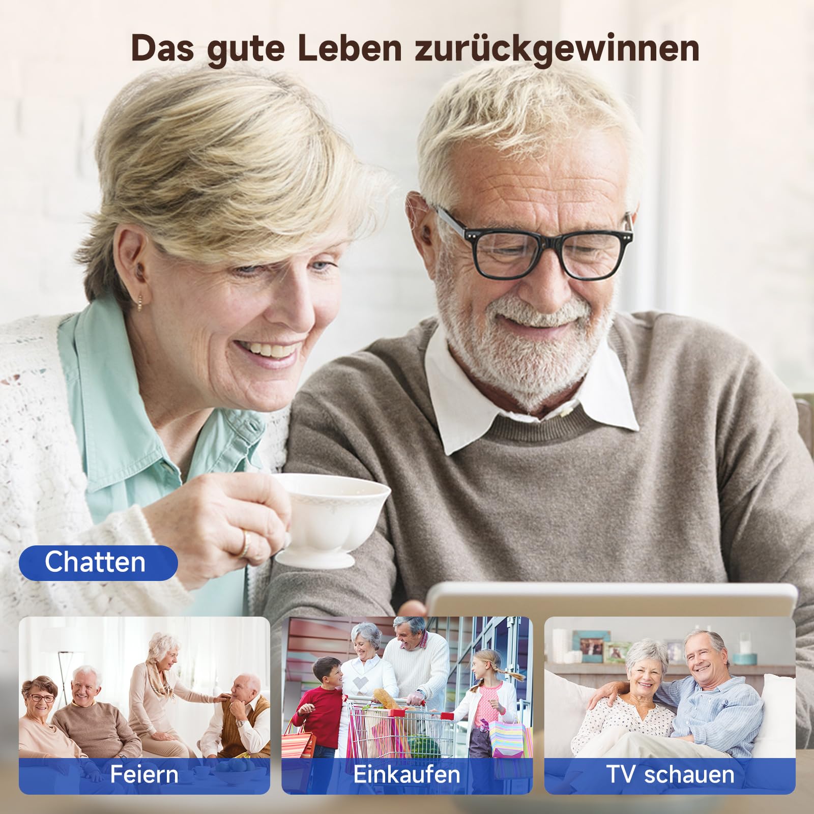 Seniorengerät mit klarem Ton, wiederaufladbar, Lautstärke und einstellbaren Modi (A318)