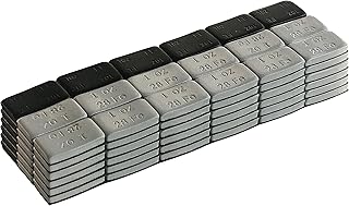 ZERINT WW-M100R 1 oz Wheel Adhesive Weights Kit Mellow Style 108pcs (12 Strips Grey, 6 Strips Black), Adhesive Stick-on Wheel Weights for Cars, Trucks, SUVs, Motorcycle, and Others