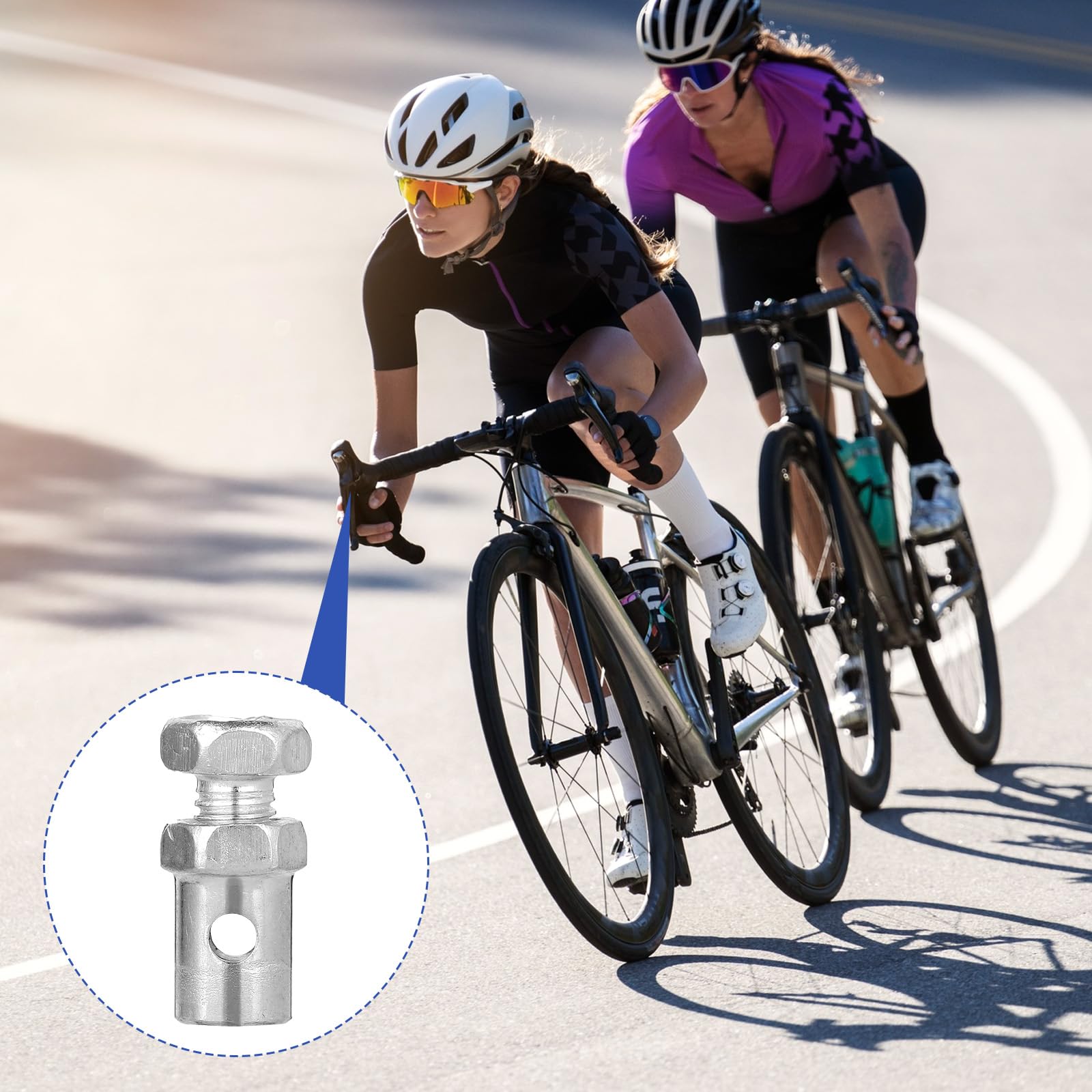 Lot De 20 Embouts De Câble De Frein/Accélérateur – 0,3cm, Acier Inox, Pour Moto, Vélo, Kart, Tondeuse