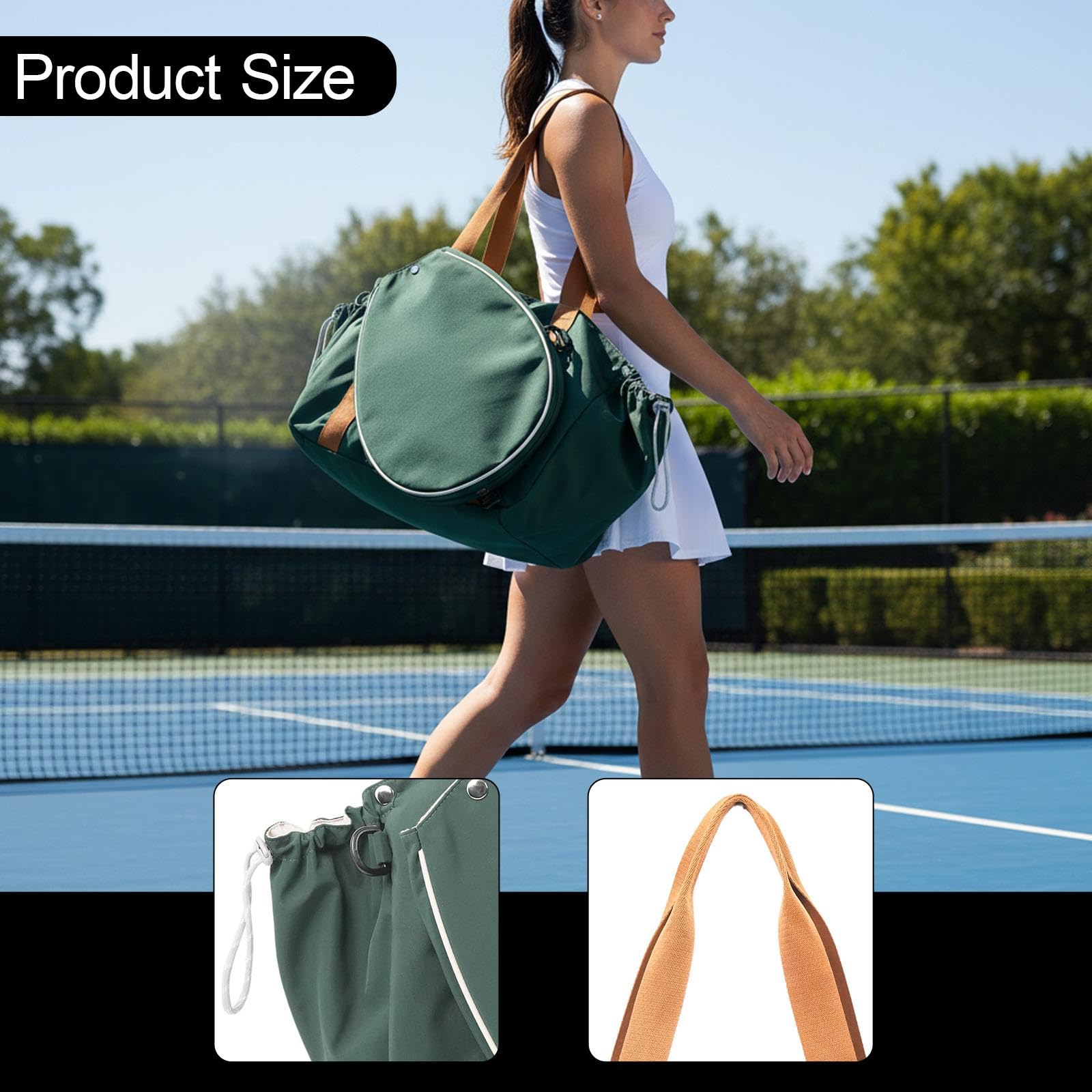 Borsa Sportiva da Badminton per Uomo E Donna, Borsa a Tracolla Singola, Custodia per Racchetta, Organizer Portatile in Tessuto Oxford per Allenamento
