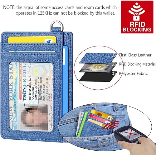 Miniatura 6 de FurArt - Cartera delgada minimalista, cartera para bolsillo delantero, bloqueo RFID, soporte para tarjetas de crédito para hombres