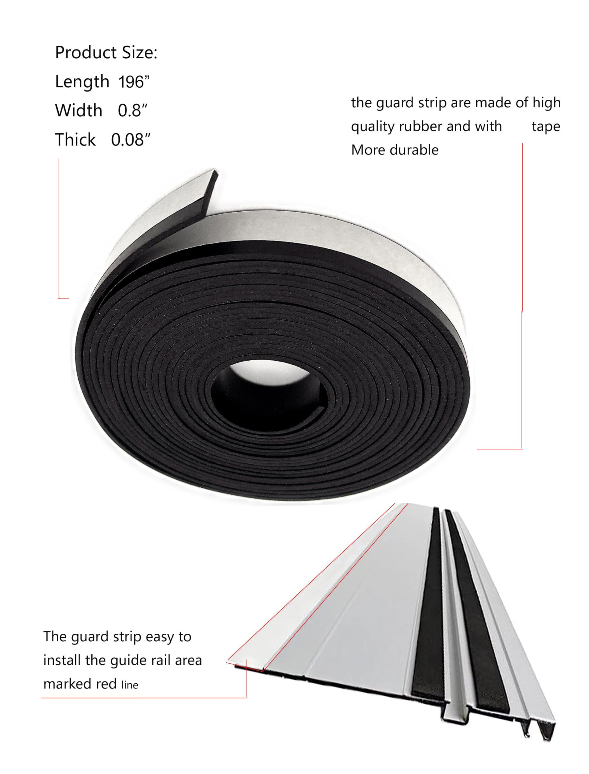 Amazon.com: 196 inch (5 M) Splinter Guard Strip Compatible with
