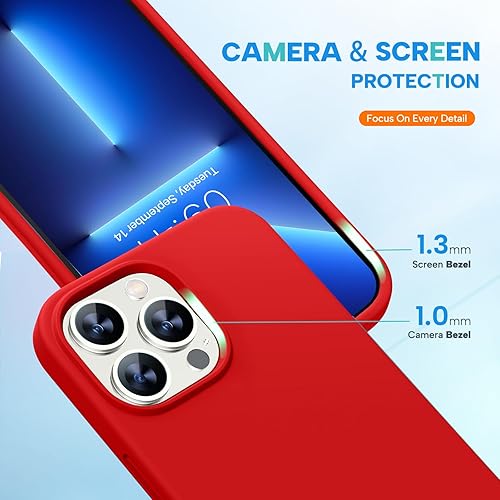 Miniatura 279 de Miracase - Funda diseñada para iPhone 11 con protector de pantalla, funda de goma de silicona líquida, protección total contra caídas y a prueba