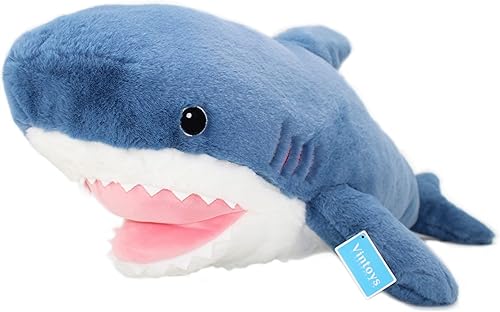Miniatura 2 de Almohada para abrazar tiburón, animal de peluche grande y suave para niños y adultos, 30 pulgadas