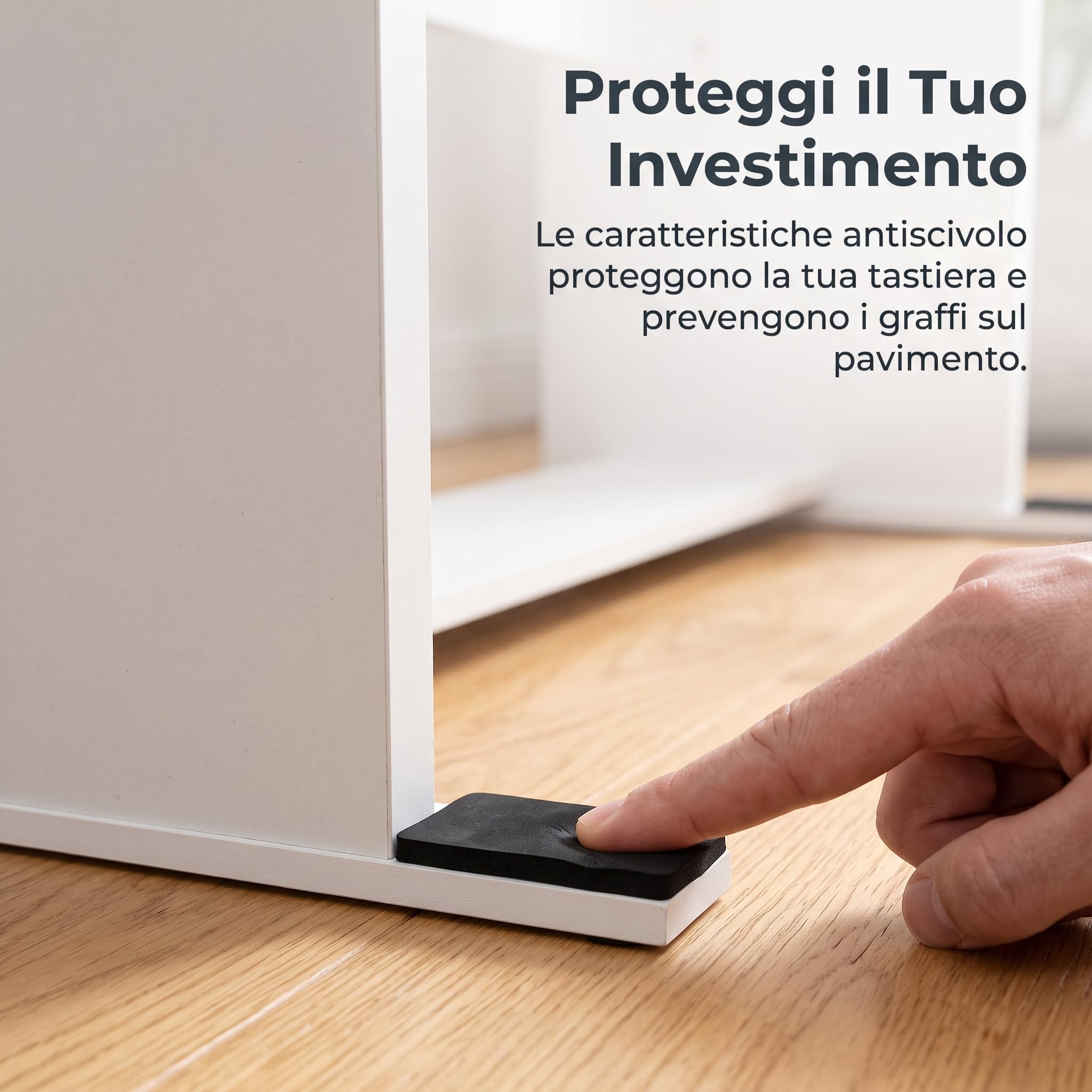 Harilla Supporto Tastiera Elettronica Regolabile Stand Piano Tastiera Base Staffa in Ferro E Pannello in Legno Piattaforma Stabile Anti Vibrazioni Adatto per Studio Registrazione Concerti