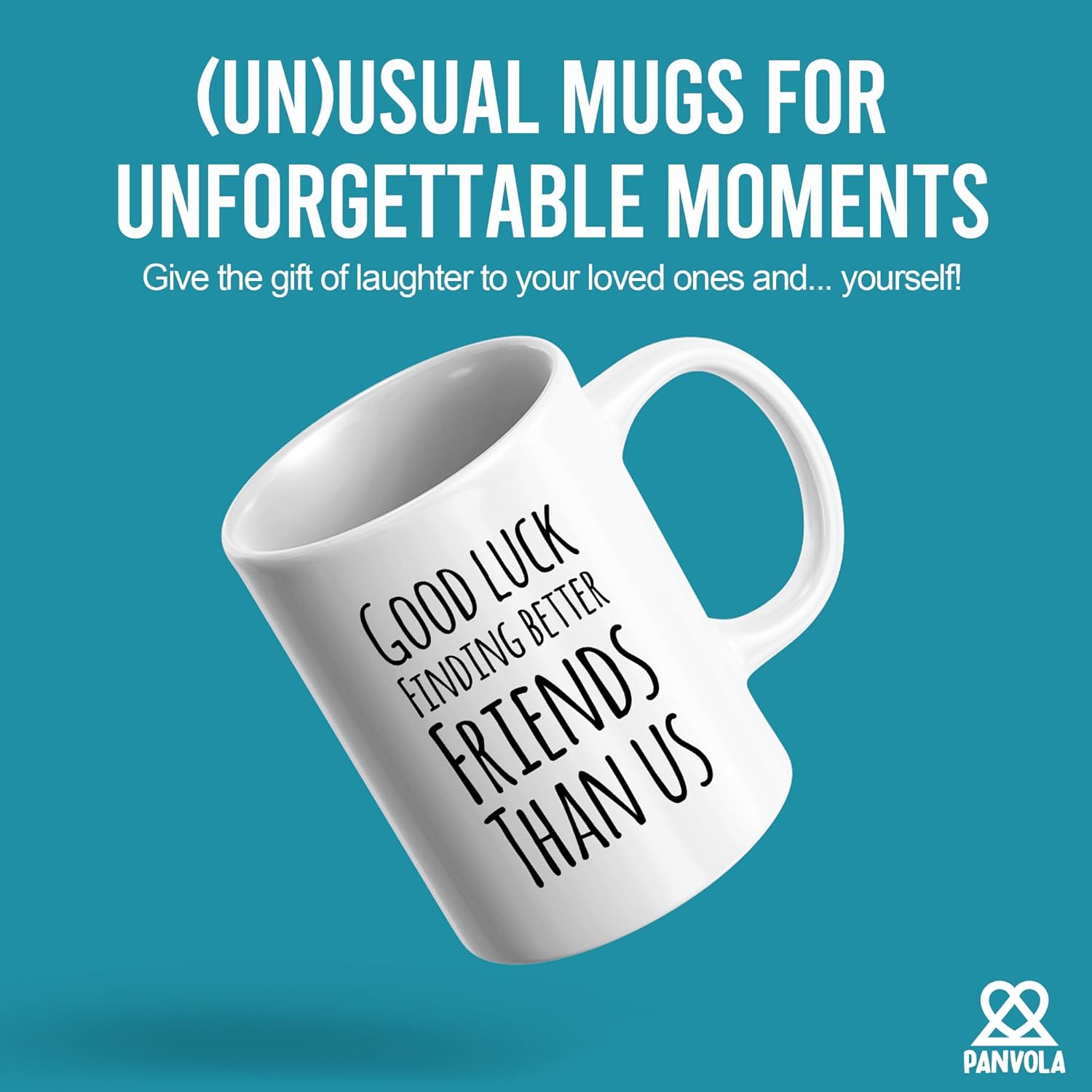 Good Luck Finding Better Friends Than Us Coffee Mug Farewell Goodbye Going Away Gifts Friendship Ceramic Cup 11oz White - Image 2