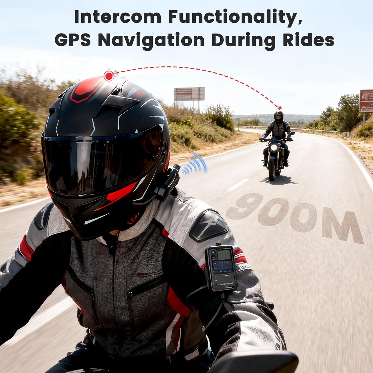 Bluetooth Motorcycle Helmet, Modular Motorcycle Helmet, DOT Approved Intercom System with Built-in Bluetooth