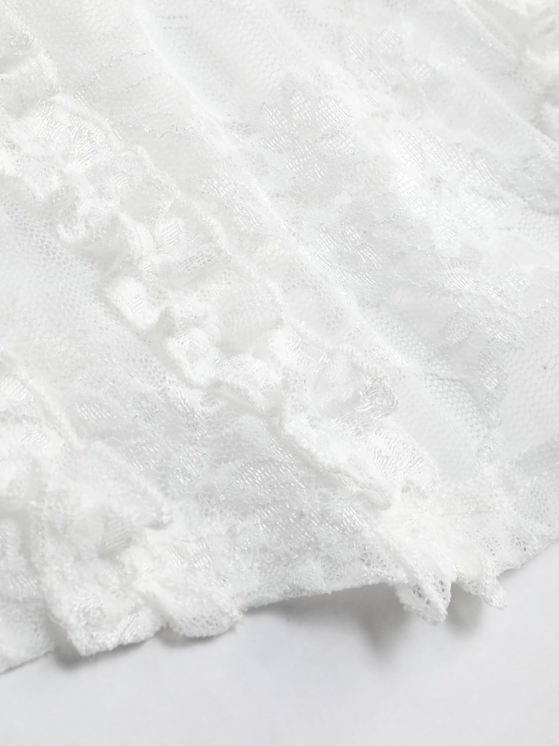 CIDER Crop Tops Floral Sheer Cami Knotted Corset Square Neck Sleeveless Women Party Going Out Tops - Image 5