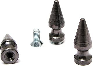 Tree Spikes - Size 24 - Ideally used for Denim and Leather Work - Screw back spikes - Available in Black Color - Pack of 100 studs and spikes
