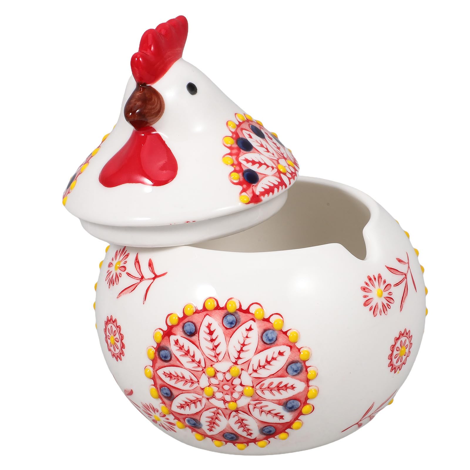 Tarro de cerámica de gallina para decorar barras de cafeterías y mesas