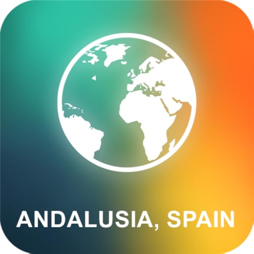 Andalusien, Spanien Karte