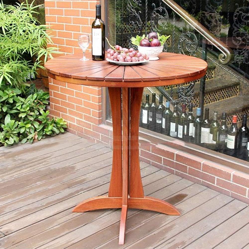 YGCBL Office Desk,Decorative Table,Bistro Table Wooden Garden Patio Round,Wood 98Cm Outdoor Terrace : Patio, Lawn & Garden