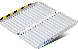 Ruedamann 2 FT Portable Wheelchair Ramp, Non-Slip Aluminum