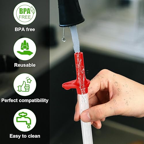 Miniatura 4 de 3 popotes de repuesto con válvula de mordida para Zak Designs Kelso Kids de 15 onzas, accesorios reutilizables sin BPA con cepillo Zak Designs, 3