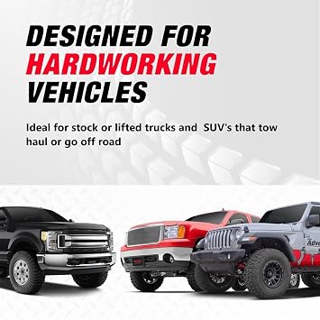 Rancho RS55274 RS55288 Set of Front & Rear RS5000X Series Shocks fits 2001 2010 Sierra 2500 HD with Front Torsion Bar & 0 Lift | Improved Handling & Performance | For Quicker Rebound