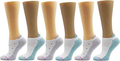 Miniatura 6 de Dr. Motion Calcetines de compresión de corte bajo para mujer, paquete de 2