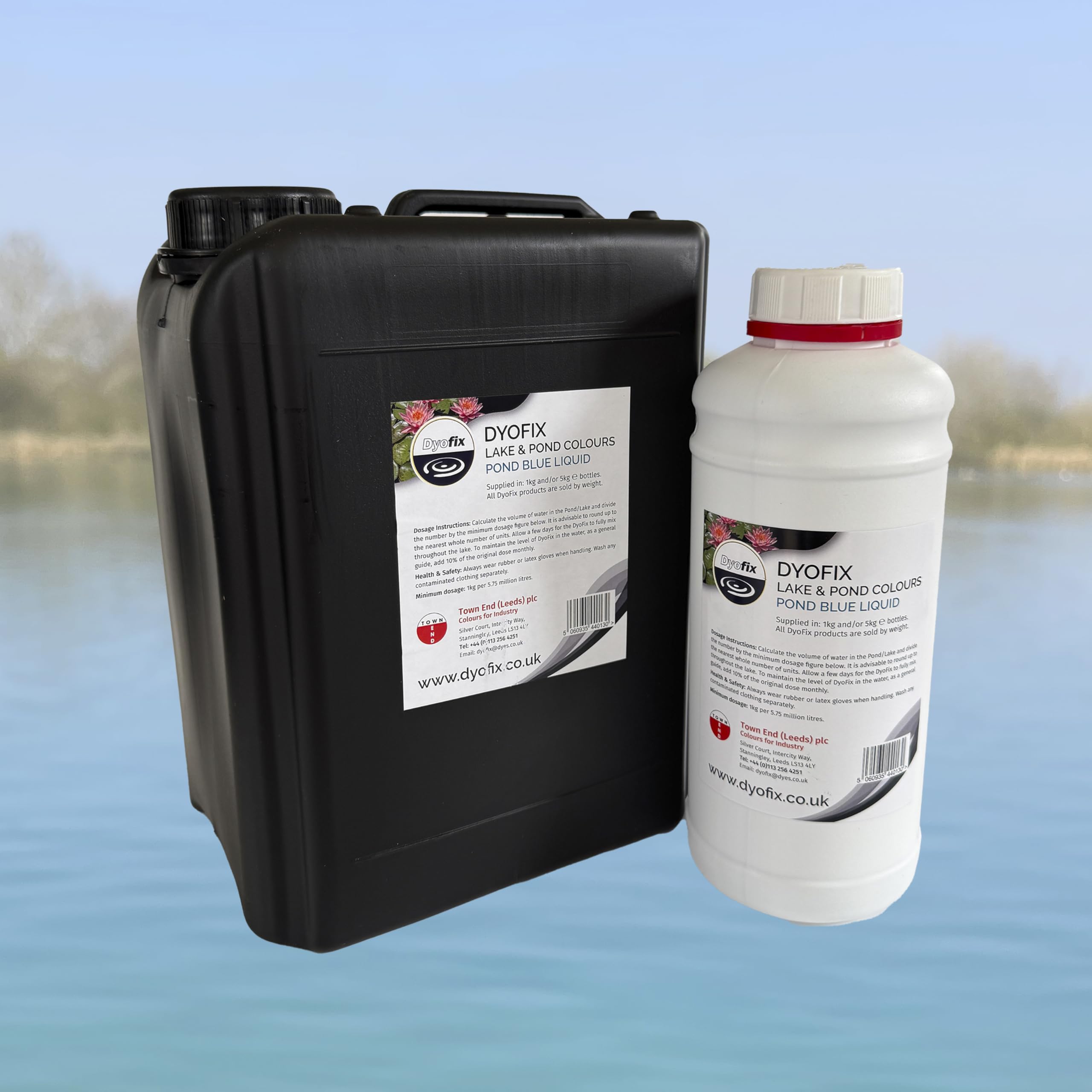 Dyofix Pond Blue Liquid Dye 1l | Treats 5,750,000 Litres | Aquatic Algae & Weed Control Pond and Lake Treatment