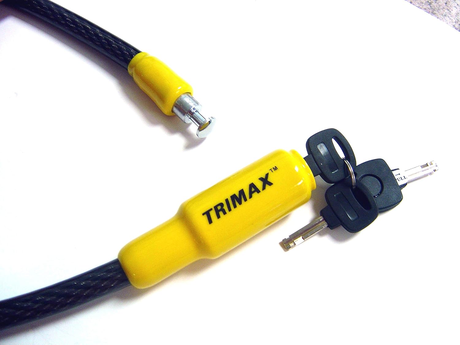 Trimax TQ1532 Trimaflex Integrated Keyed Cable Lock (32" Length x 15mm) : Tools & Home Improvement