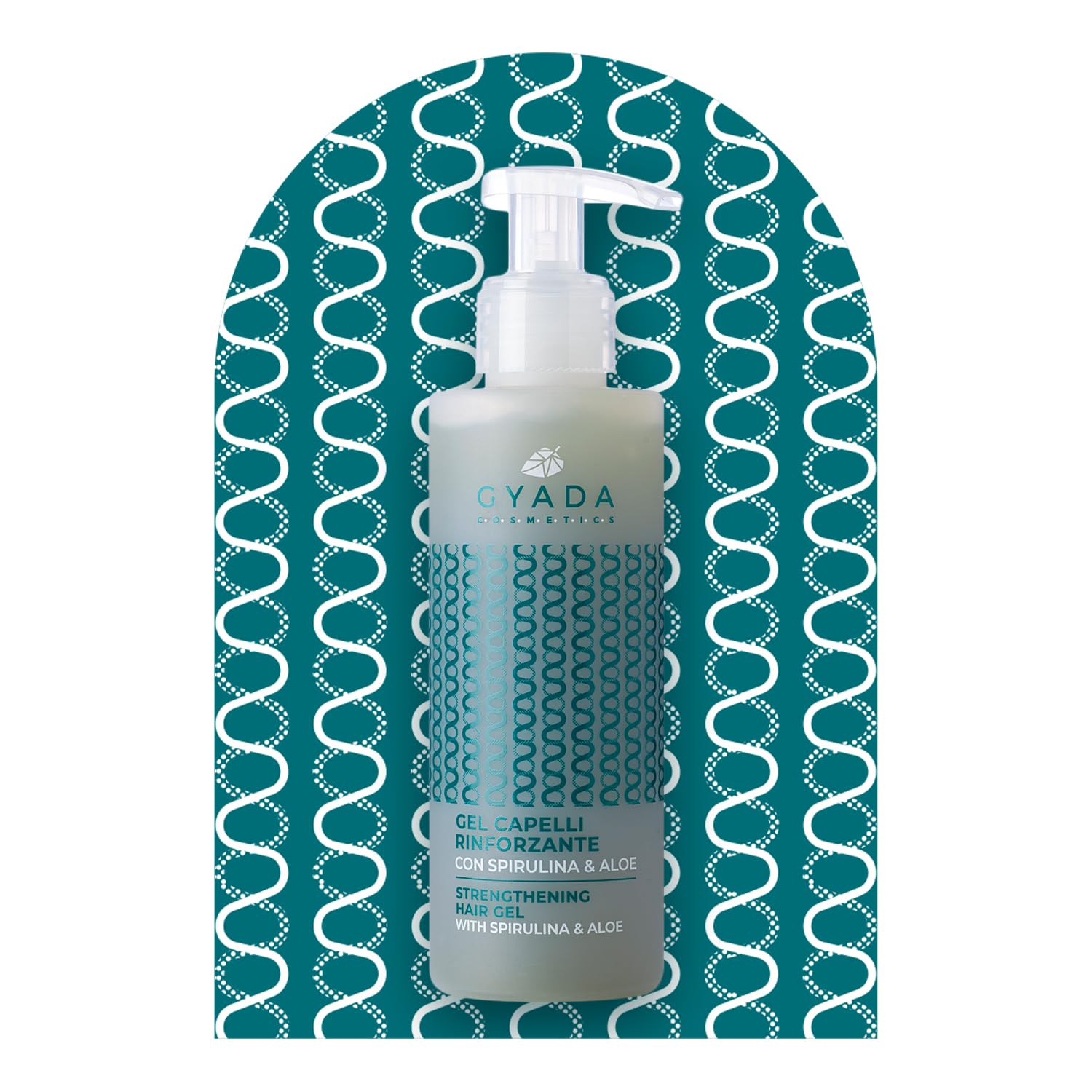 GYADA COSMETICS, Krem do modelowania kręcone 200 ml, wzmacniający włosy ze spiruliną 250 ml, żel wzmacniający włosy ze spiruliną i aloesem 150 ml, kompletny zestaw do pielęgnacji włosów