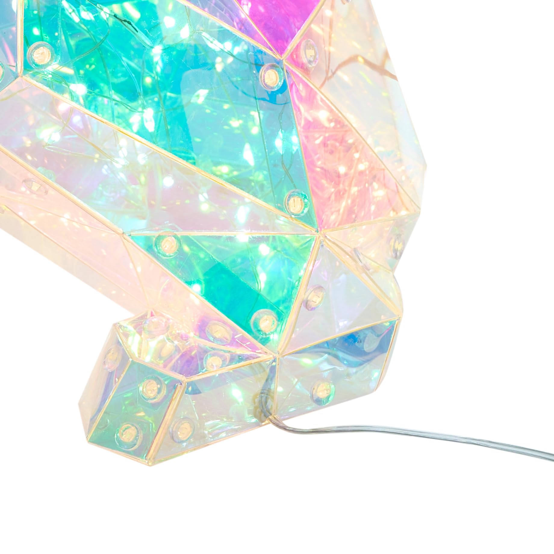 Beliani LED Dekoration Kunststoff Hundeform Französische Bulldogge leuchtend bunt Jonku
