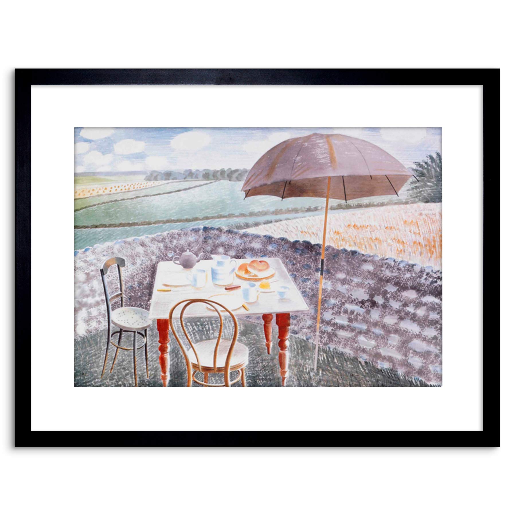 Wee Blue Coo Eric Ravilious Tea Furlongs 1939 Framed Wall Art Print