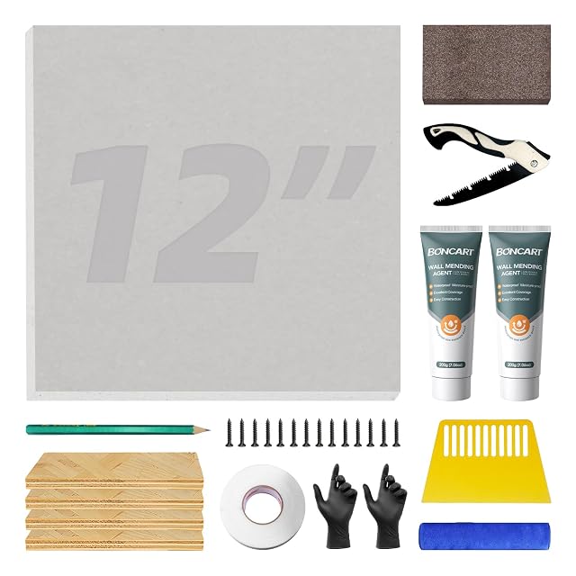 Drywall Repair Kit Drywall Repair Panel 12 x12 Drywall Patch Kit Large Hole Sheetrock Repair Kit Wall Surface
