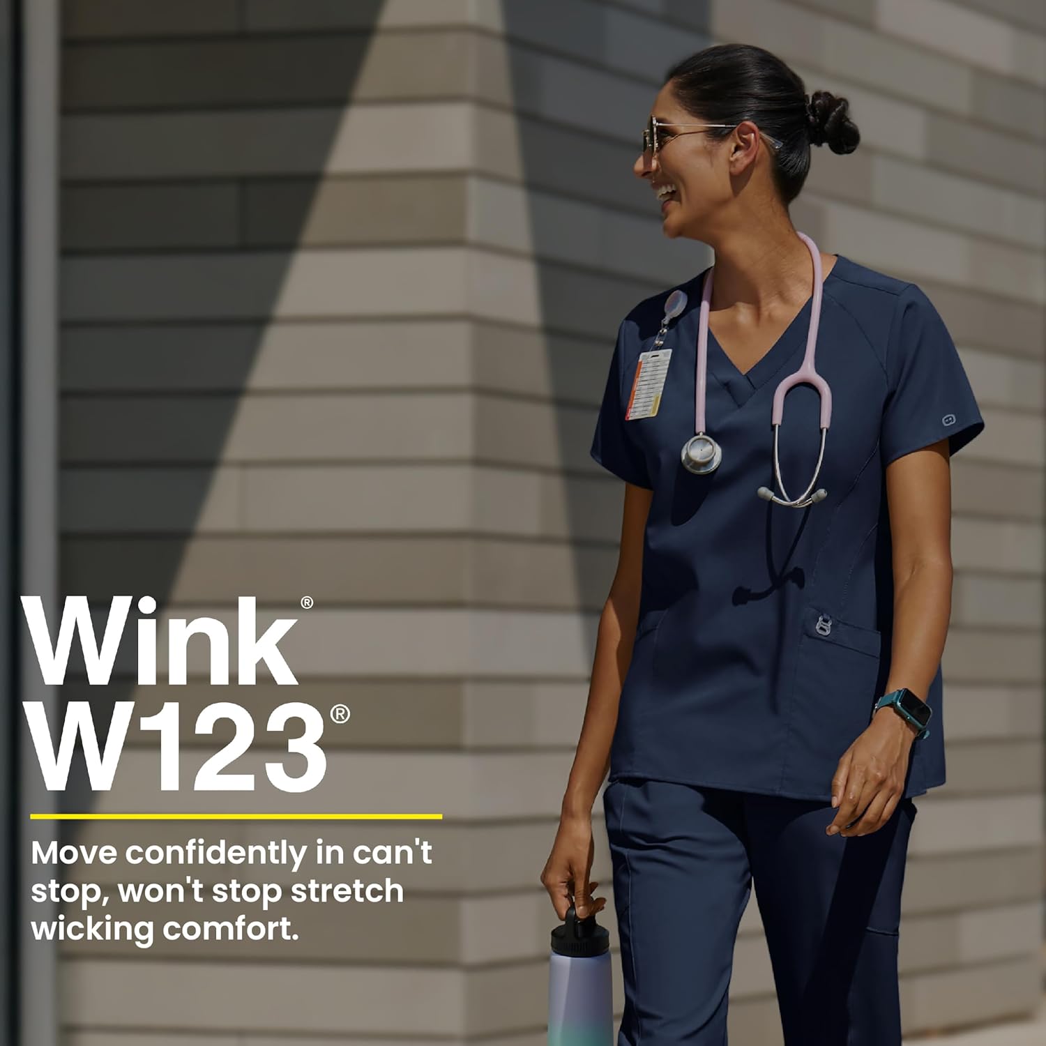 WonderWink W123 Women’s Stylized V-Neck Scrub Top — Caribbean, X-Large - Image 10