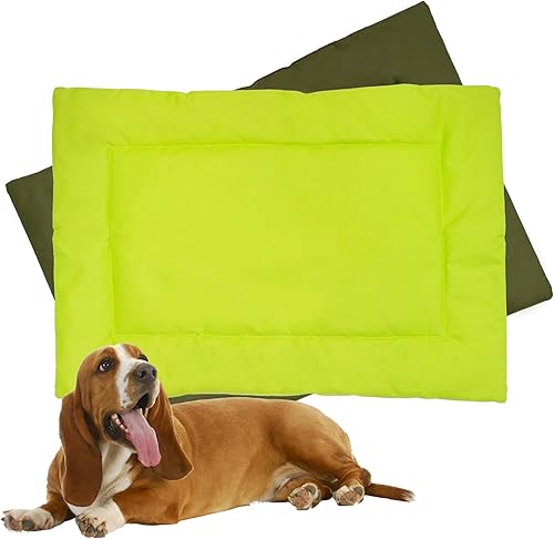 Miniatura 7 de Downtown Pet Supply Almohadilla para jaula de perro, azul y bígaro, XS, impermeable, tela de nailon Ripstop, a prueba de mordidas, lavable a máquina