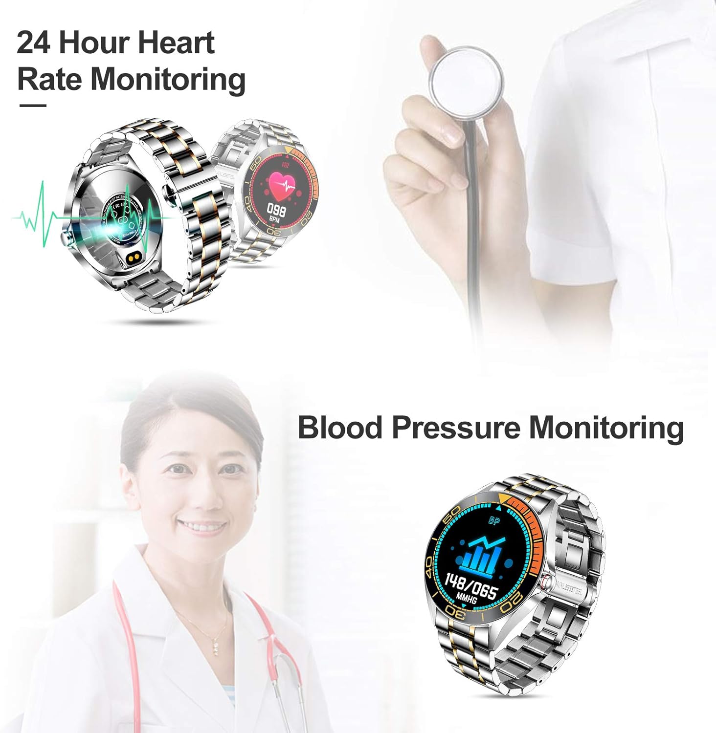 Lіmіtеd Stосk LIGE Men Smart Watch Monitor Heart Rate Blood Pressure Monitor New Steel Band Smart Activity Tracker Watch Calorie Calorie Counter for iOS Android