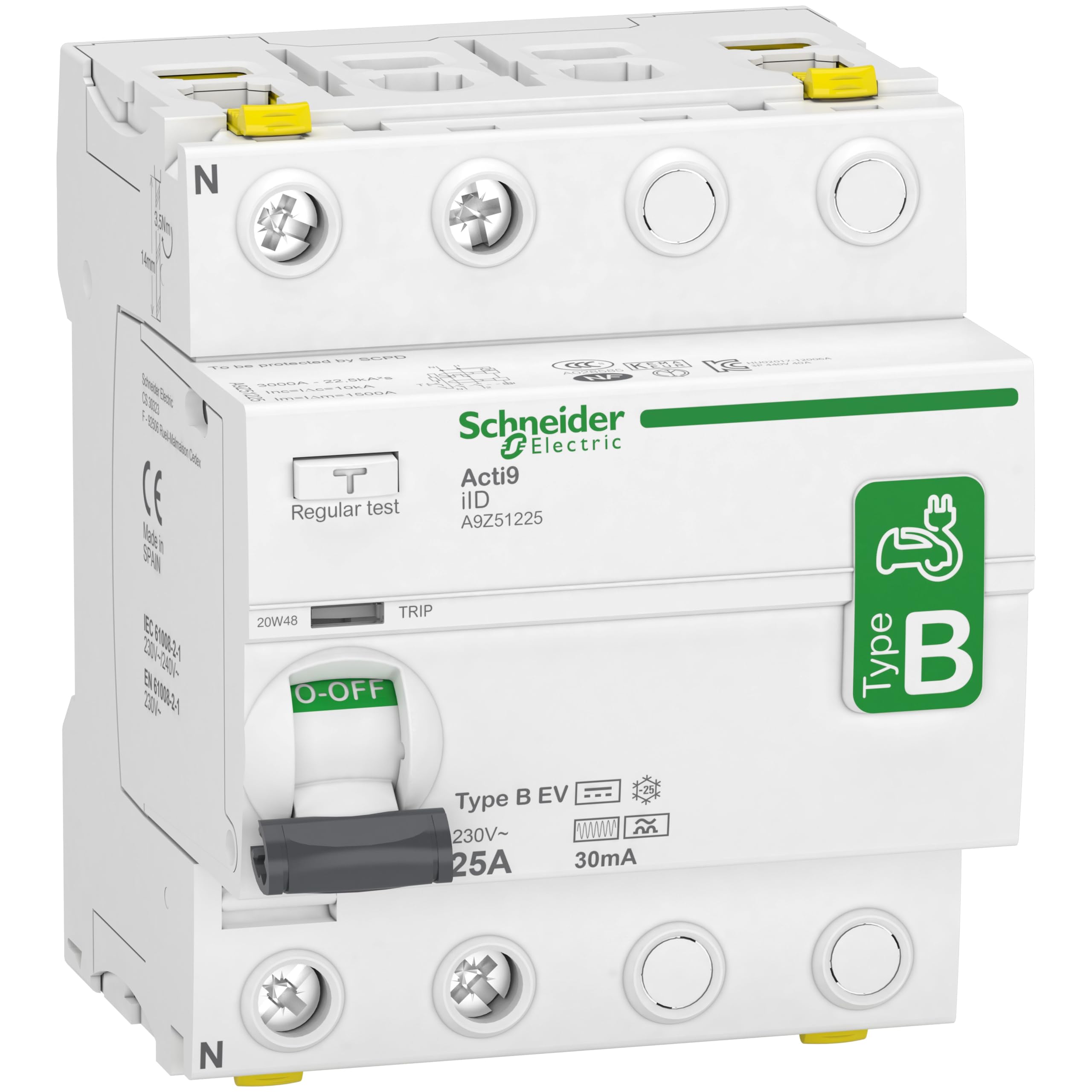 Acti9 - Iid 2P 25A 30mA B EV