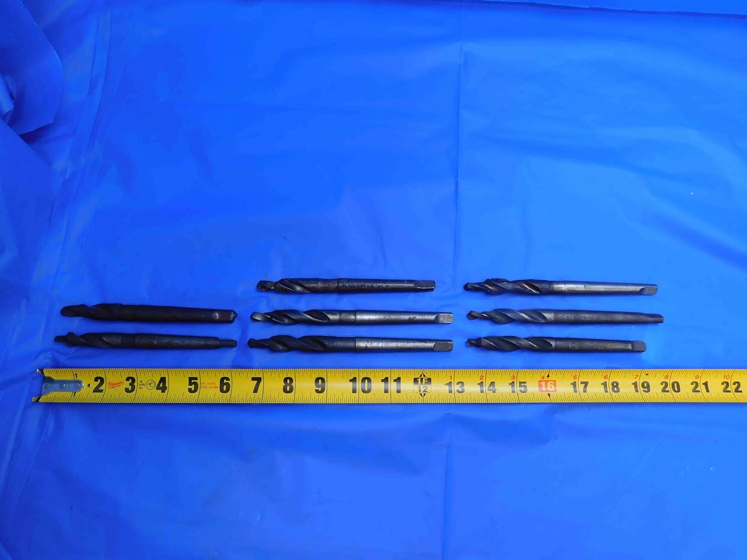 8pc HS Counterbore Drill BIT 1/2 Cutting Dia .240 - .340 Pilots 3" LOC MT1 Shank - AJ1164AB3