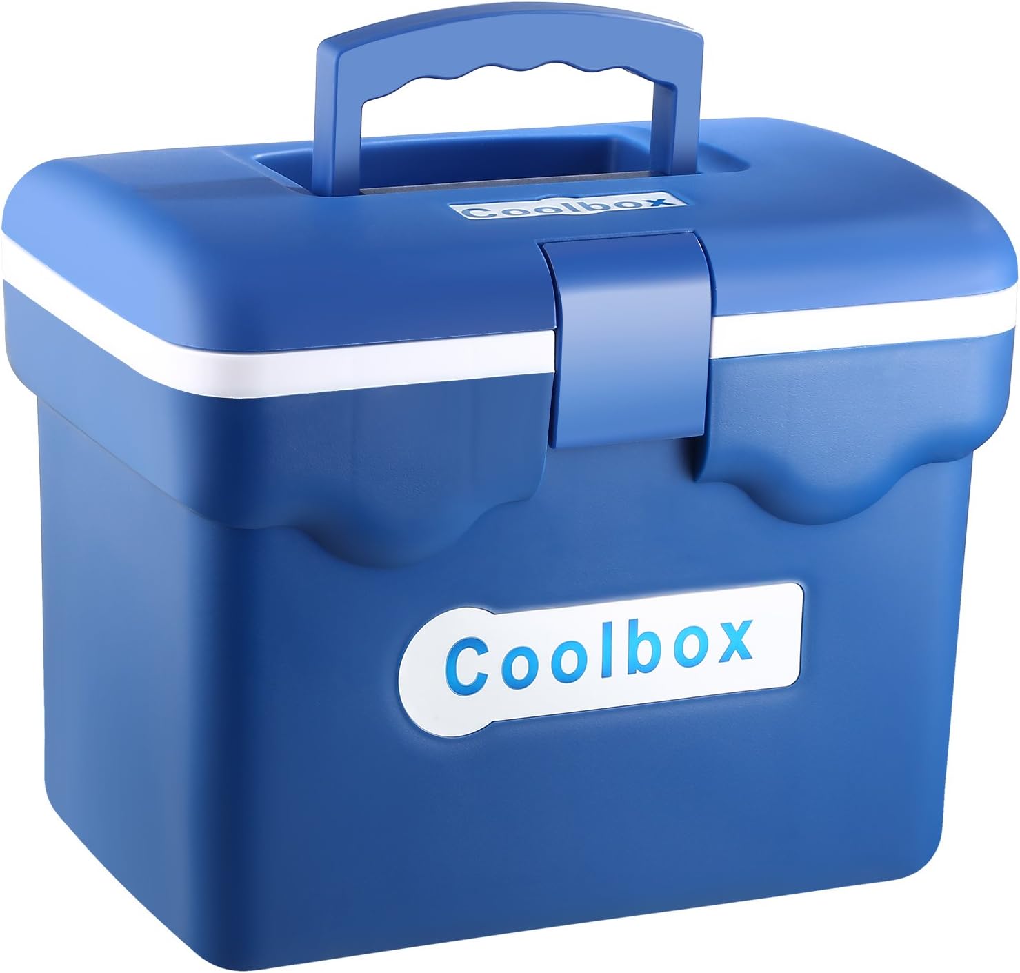 10-Quart Cooler, Ice Chest Cooler for Portable Car Cooler Box Organizer and Outdoor with Long Time Cold & Heat Preservation Ice Cool Box,Vacuum Release Valve,PP Polypropylene?Material,Blue