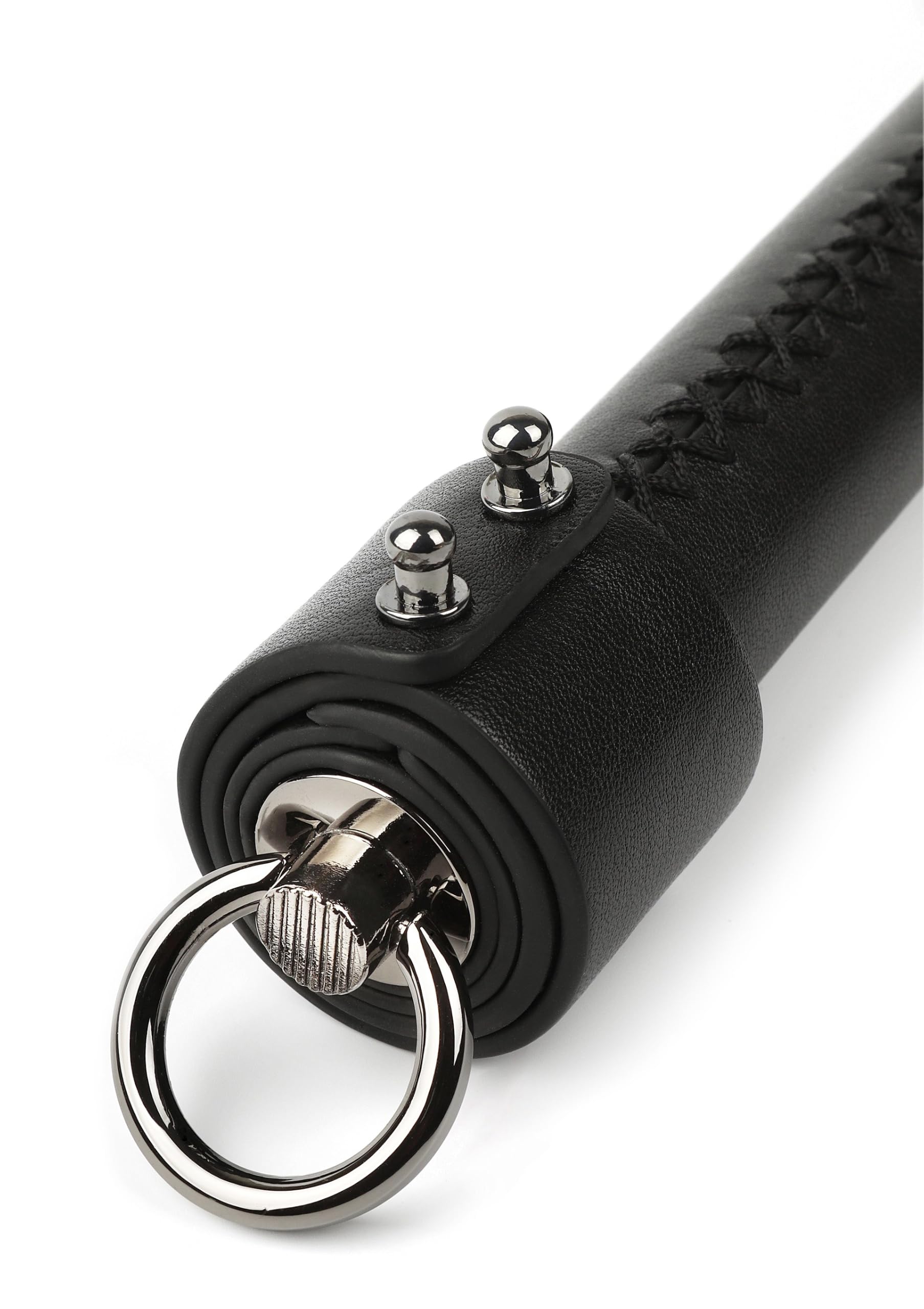Hidden Desire Genuine Leather Whip 55cm Peitsche - Echtleder, 55 cm, Schwarz