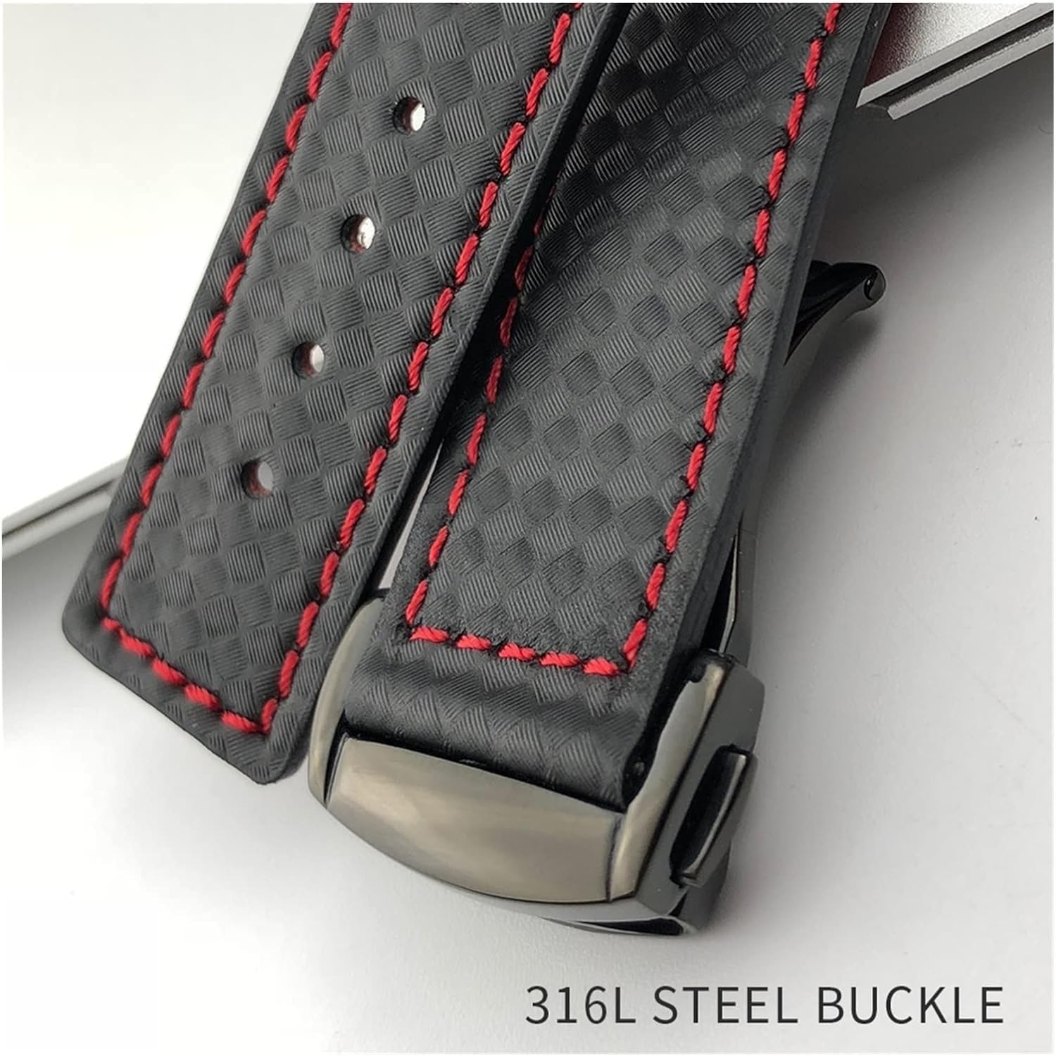 Sport Carbon Fibre Leather Frontier Classic Watch Band pour Band Mens Bracelet Gear S2 S3