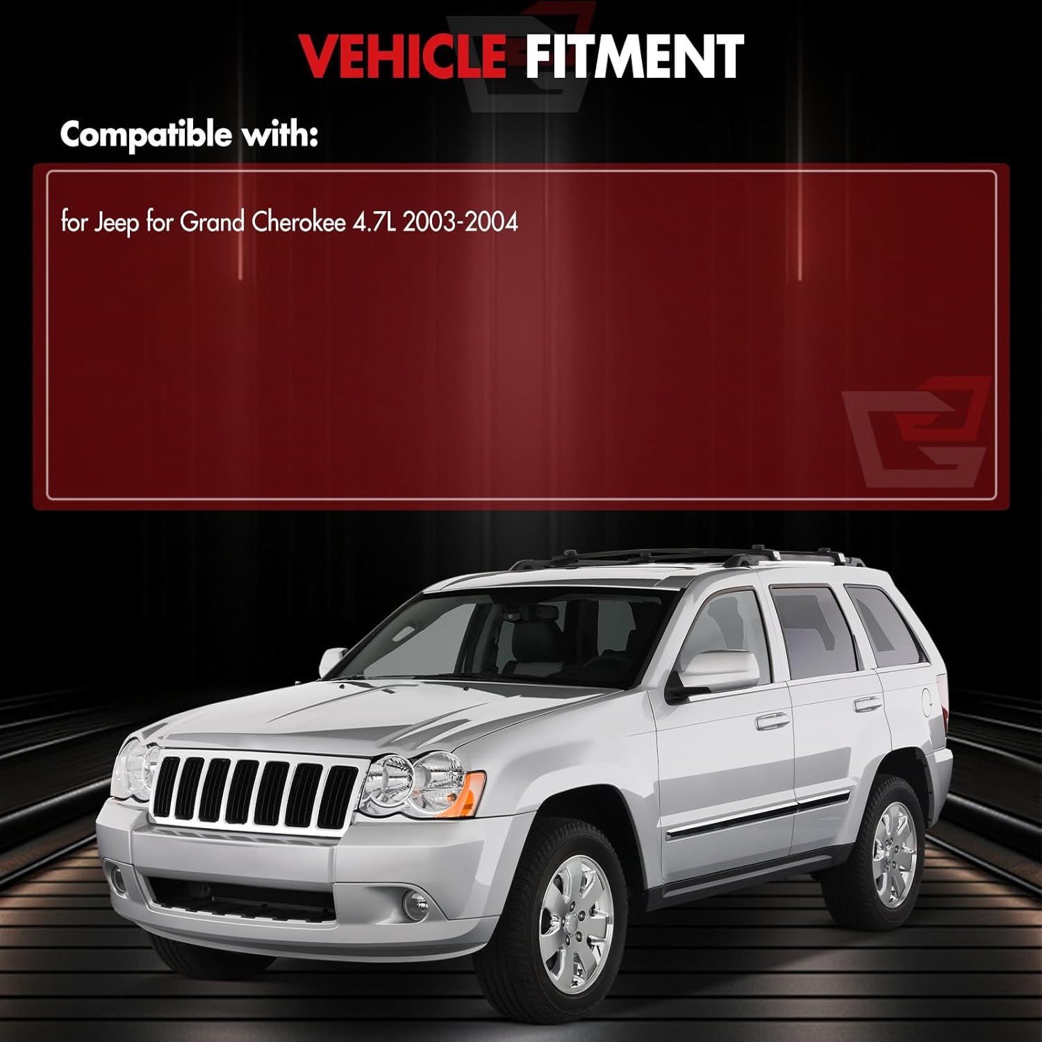 New Starter Compatible for Jeep for Grand Cherokee 4.7L 2003-2004, 1.1kW/12 Volt Starter Motor Replace SMT0296 56041207AD