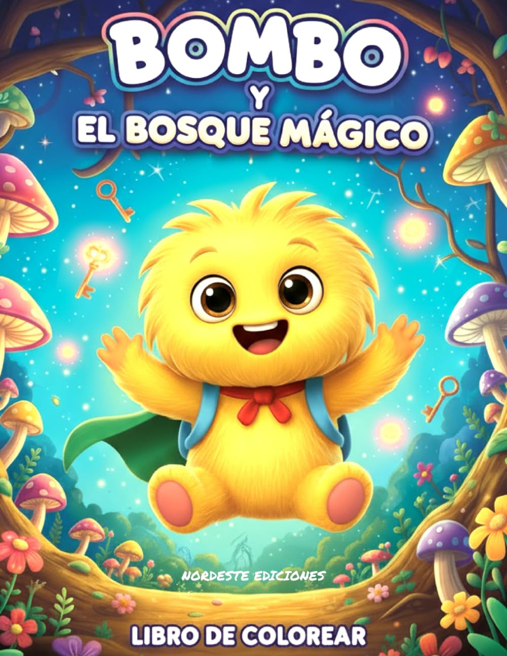 Bombo y El Bosque Mágico - Libro para colorear infantil (3 - 8 años): 50+ escenas encantadoras para colorear | Líneas gruesas y páginas sin traspaso | ... como bondad y amistad. (El Mundo de Bombo)