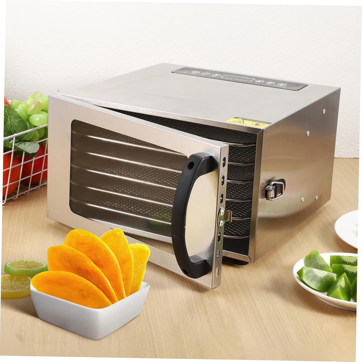 Stainless Steel Food Dehydrator Machine Intelligent Temperature Control for Home Use for Vegetables Meat Pet Treats and Snacks Design for Efficient Drying