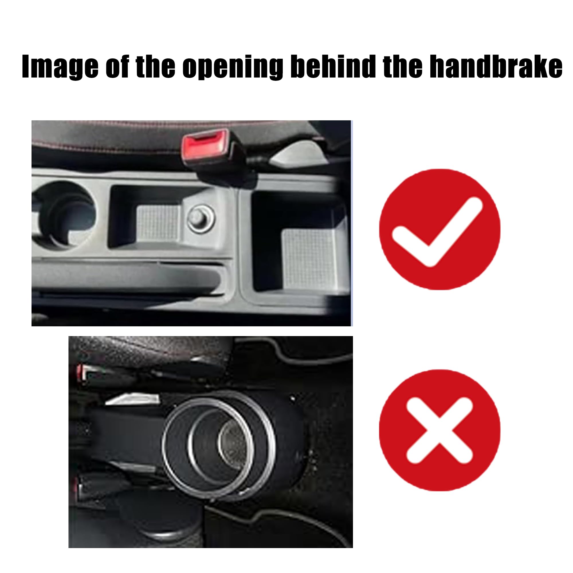 Auto Armlehnen für SEAT Arona | Doppelte Ablagefläche, Verstellbare Armlehnen zur Entlastung der Arme, Einfache Montage, PU-Leder, Rote Naht