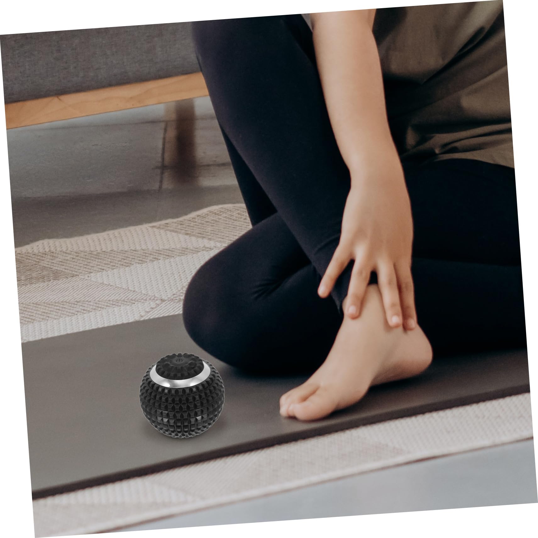 ABOOFAN De Massage Balles à Point De Déclenchement Rechargeables Rouleau Mousse Mini Boule De Massage Vibrante Masseur Cervical Électrique Aptitude Abdos