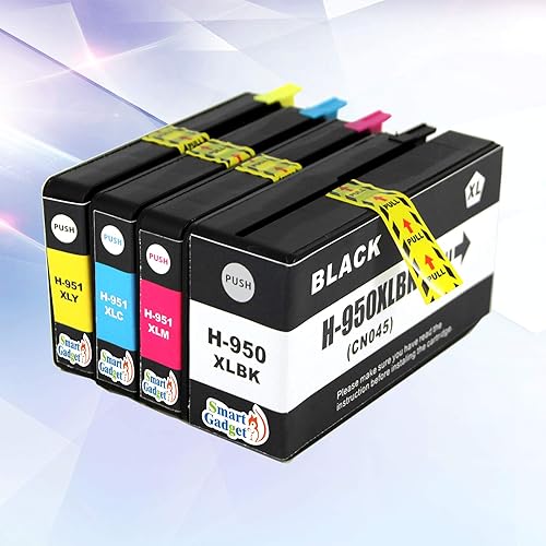 Miniatura 2 de Paquete de 4 cartuchos de tinta de repuesto compatibles con dispositivos inteligentes para impresoras HP 950XL 951XL 950 XL 951 XL para OfficeJet