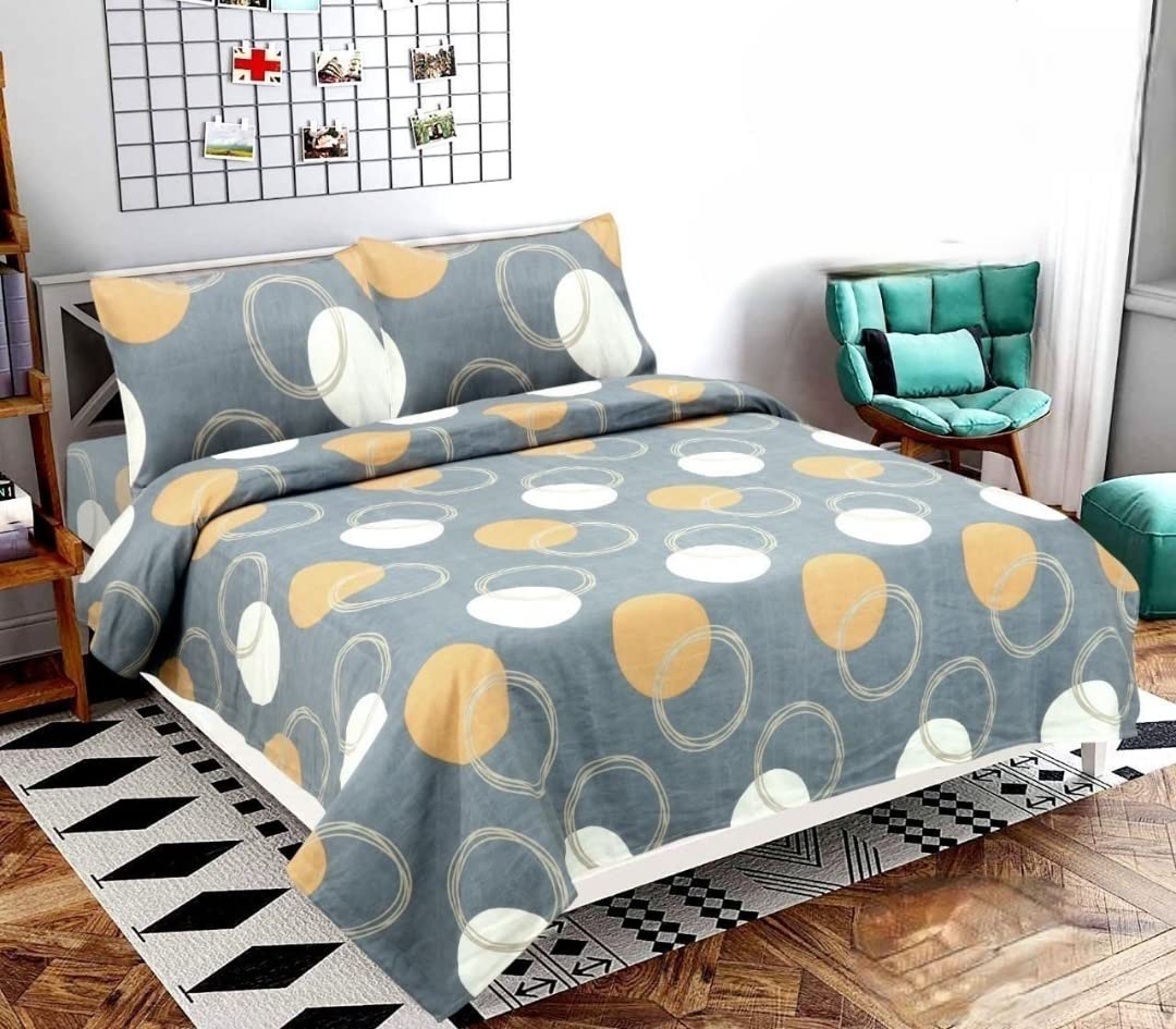 Spring Board Sweet Home 3D Printed Polycotton Double Bed Flat Bedsheet with 2 King Size Pillow Covers(SMB=23) (B0BR5NQYN1) Amazon Price History, Amazon Price Tracker