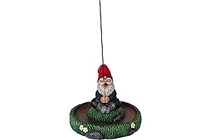 World of Wonders Ol' Smokey Gnaughty Gnome Series Garden Gnome Incense Holder...