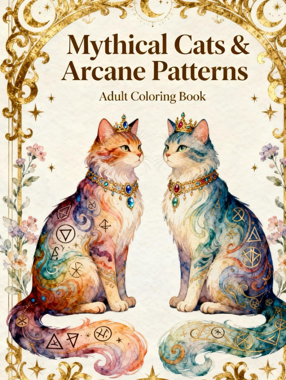 Mythical Cats with Arcane Patterns: A Relaxing Adult Coloring Book Featuring Enchanted Cats, Mystic Geometry, Celtic & Arcane Designs for Stress Relief and Creativity (Legends of Feather & Fur)