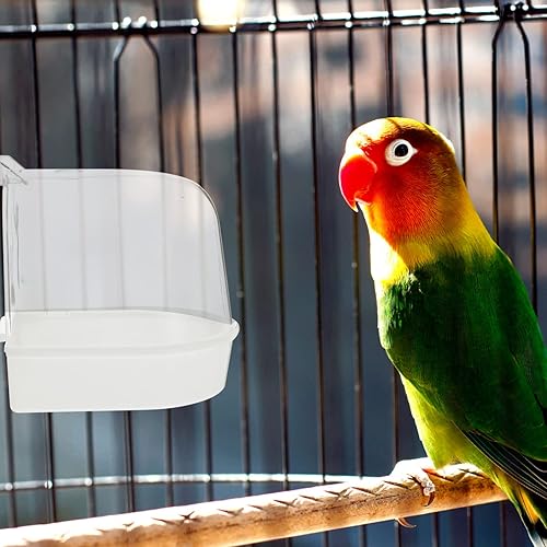 Miniatura 5 de Cubierta para jaula de pájaros, baño para pájaros enjaulado, baño para pájaros multijaula cubierta para novias pequeñas, periquitos canarios, loro