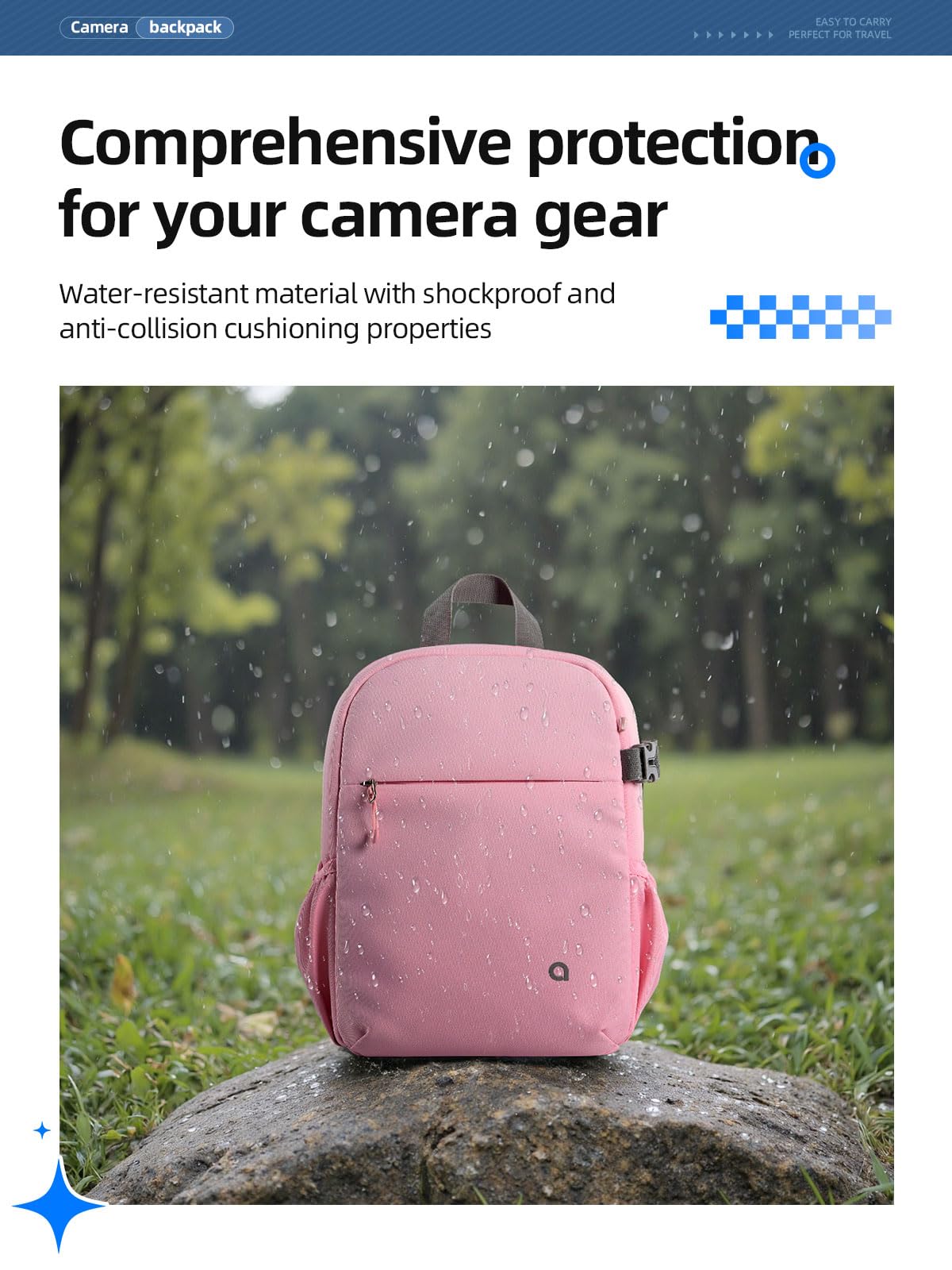 llano Kamerarucksack für DSLR/SLR/Spiegellose Kameras – Wasserabweisender Fotorucksack mit Laptopfach & Stativhalterung, Kompakte Tasche Reisen & Outdoor