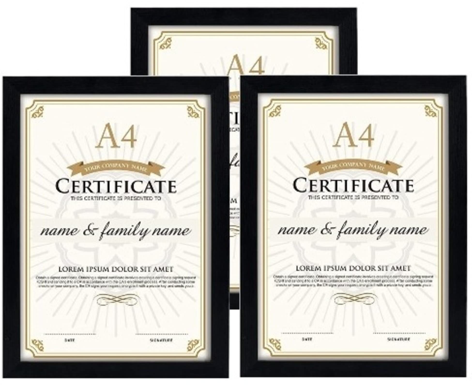 Paintings Villa A4 Size Photo Frame For Wall (Black- Set of 3 Picture Frame For Home and Office Decoration, 8 x 12 Inch) (B0B76QHVQ2) Amazon Price History, Amazon Price Tracker