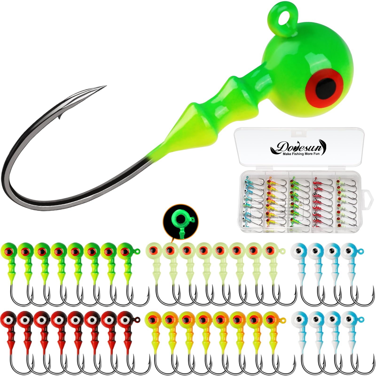 Dovesun Glow Ball Jig Heads