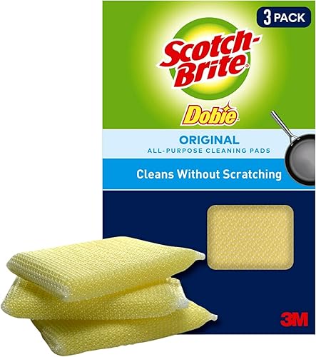 Miniatura 2 de 3M Scotch-Brite Dobie - Almohadillas multiusos, 3 unidades (paquete de 4) total de 12 almohadillas