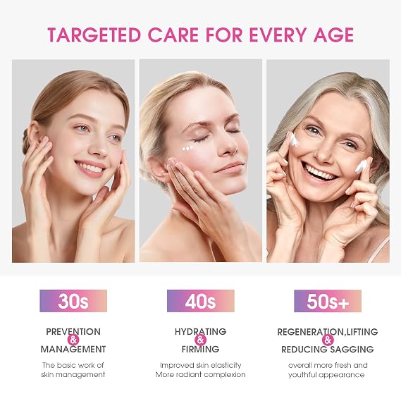 Neck Firming Cream with Retinol, Collagen & Hyaluronic Acid - Tighten & Lift Crepey Skin, Improve Wrinkle Appearance, Even Skin Tone - 1.7 Fl Oz Moisturizer for Face & Neck