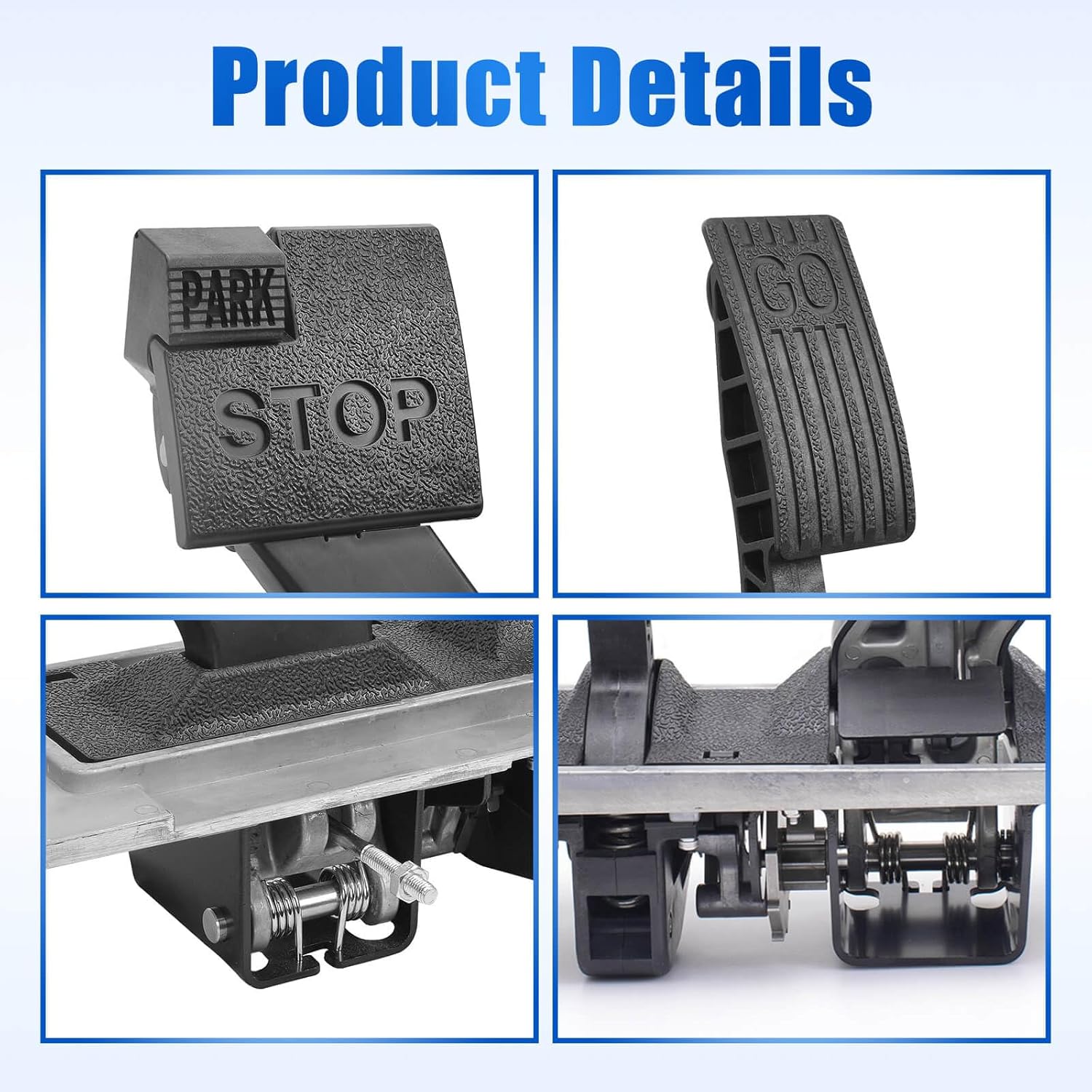 NOKINS Accelerator Pedal Assembly 2nd Gen Fit for Club Car Precedent Electric Golf Cart 2009-Up, Replace OEM Numbers 102595021 and 103974821